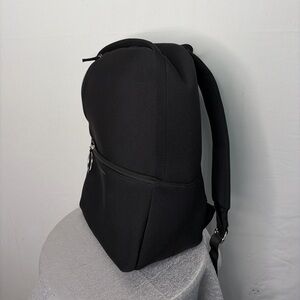 Paco Rabanne Parfums Black XL Backpack Minimalist Logo Excellent Condition(B66)✨